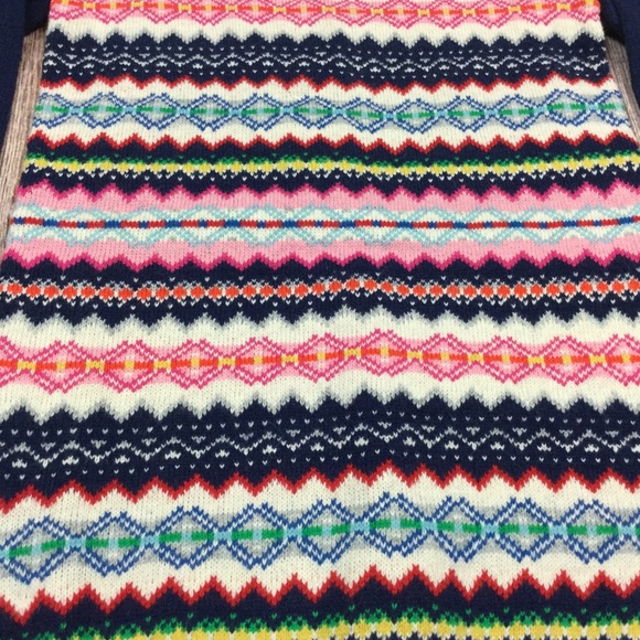 Gap Girls Small 6-7 Fair Isle Sweater Dress - Picture 3 of 4